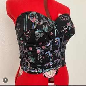 1950's Repro Bustier made with Vintage Fabric!
